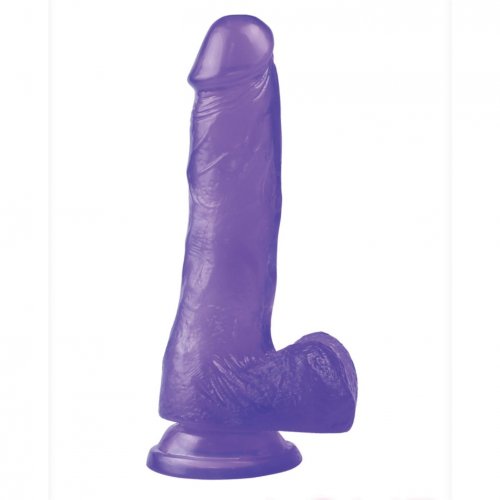 Get Lucky 7 Jelly Dildo Purple Sex Toys And Adult Novelties Adult