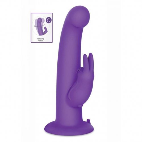 The G Spot Rotating Rabbit Peg Vibrator Purple Sex Toys At Adult Empire 