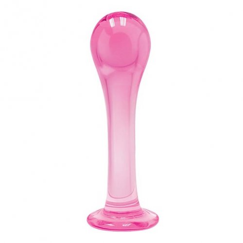 First Glass Droplet Anal Plug Pink Sex Toys At Adult