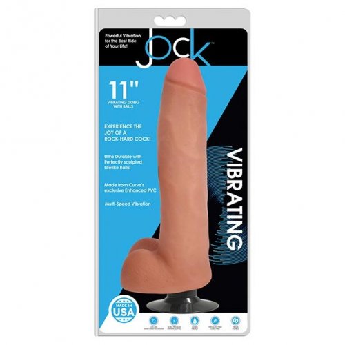 Curve Novelties Jock Vibrating 11 Dildo W Balls