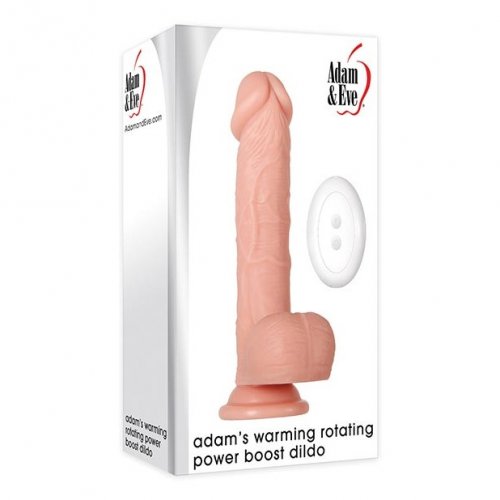 Adam S Warming Rotating Power Boost Dildo With Remote Sex Toys