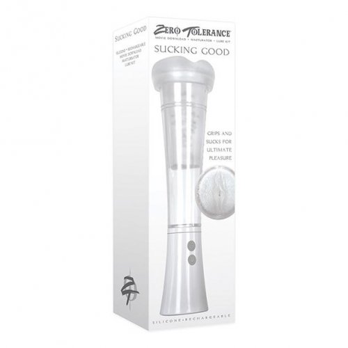 Zero Tolerance Sucking Good Rechargeable Stroker And Pump White Sex