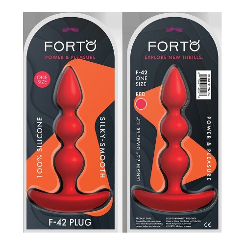 Forto F 42 Spiral Silicone Anal Beads Red Sex Toys At Adult Empire 