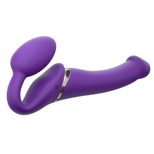 Strap On Me Medium Bendable Vibrating Strapless Strap On Purple Sex Toys At Adult Empire