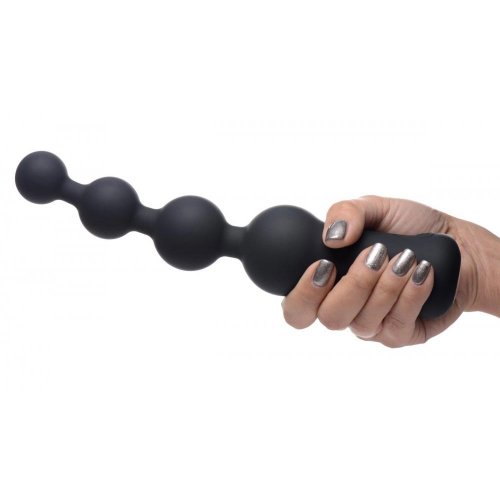 Master Series Deluxe Voodoo Beads 10x Silicone Rechargeable Vibrating