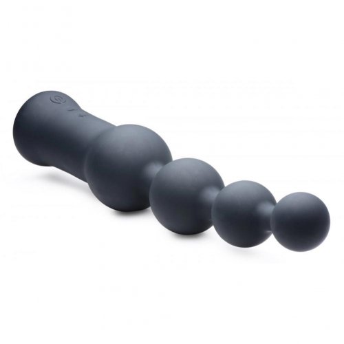 Master Series Deluxe Voodoo Beads 10x Silicone Rechargeable Vibrating 