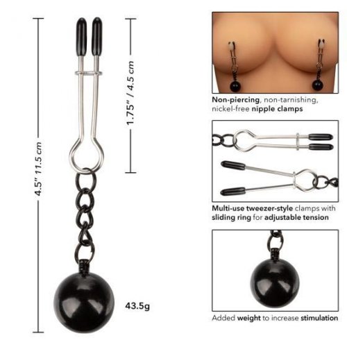 Nipple Play Nipple Grips Weighted Tweezer Clamps Sex