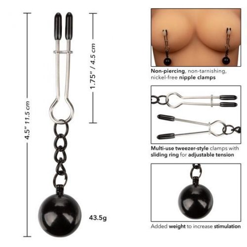 Nipple Play Nipple Grips Weighted Tweezer Clamps Sex Toys At Adult Empire 2766