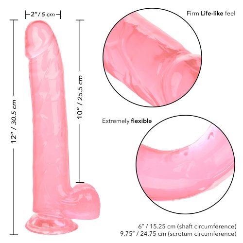 Size Queen 10 Suction Cup Dildo Pink Sex Toys And Adult