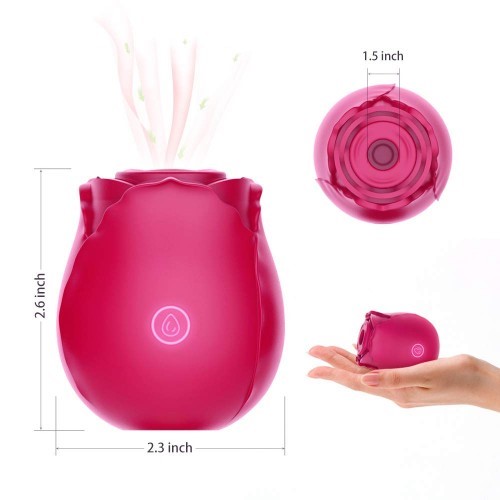 Inya Rose Air Pulse Suction Stimulator Red Sex Toys At Adult Empire 1452