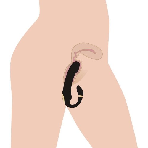 Inmi Pleasure Pose Come Hither Vibrator With Poseable Clit Stimulator Black Sex Toys Adult