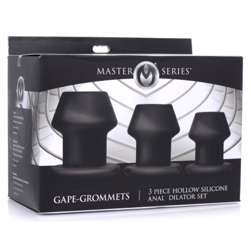 Master Series Gape Grommets 3 Piece Hollow Silicone Anal
