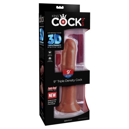 King Cock Plus 8 Triple Density Cock Brown Sex Toys And Adult