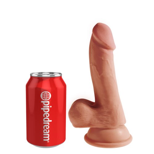 King Cock Plus 6 5 Triple Density Cock With Balls Tan Sex Toys At