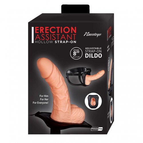 Erection Assistant 8 Hollow Strap On Vanilla Sex Toys At Adult Empire 