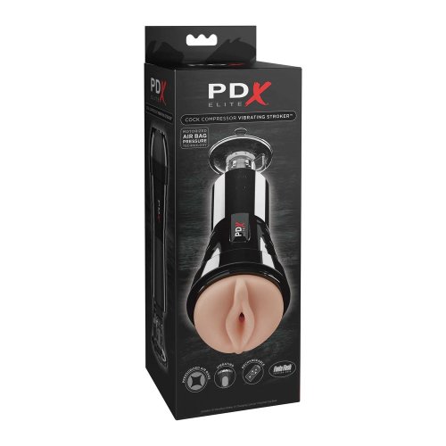 Pdx Elite Cock Compressor Vibrating Vagina Stroker Sex Toy Hotmovies 7771