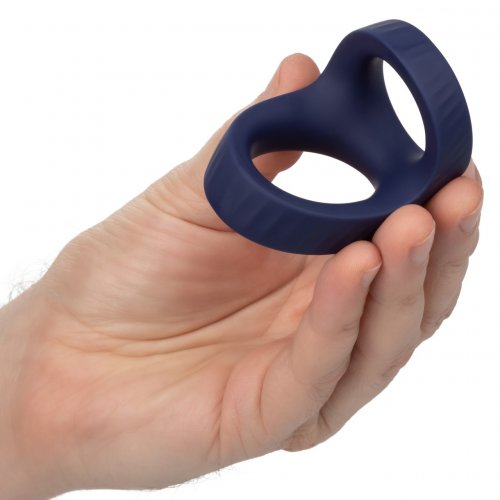 Viceroy Max Dual Ring Silicone Cock Ring Blue Sex Toys And Adult