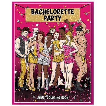 Wood Rocket's Bachelorette Party Coloring Book Image