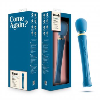 Blush Dianna RumboTech Silicone Wand Vibrator - Teal Image