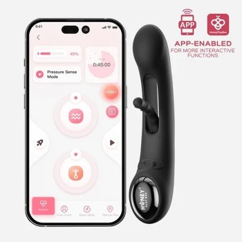 Tempo Pressure Sensing App-Controlled Flapping Vibrator - Black Image