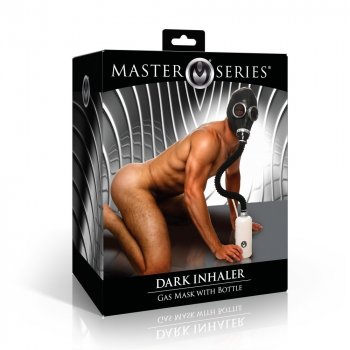 Master Series Dark Inhaler Gas Mask with Bottle Image