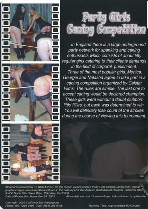 Party Girls Caning Competition