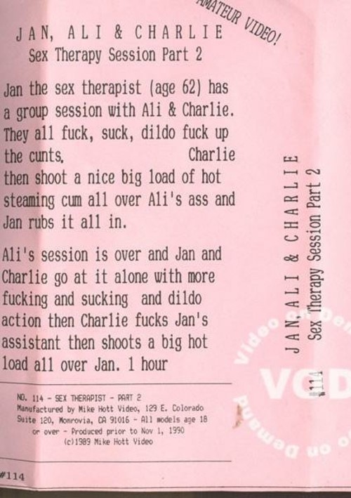 Jan, Ali &amp; Charlie - Sex Therapy Session Part 2