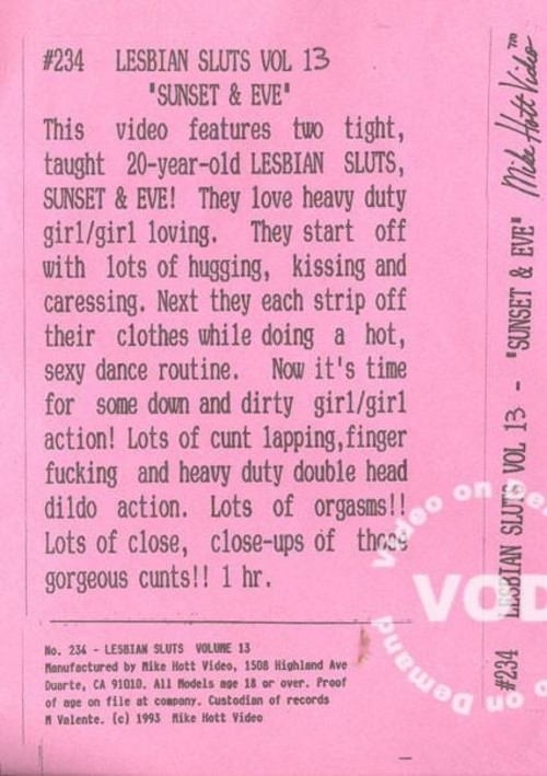 Lesbian Sluts! Volume 13