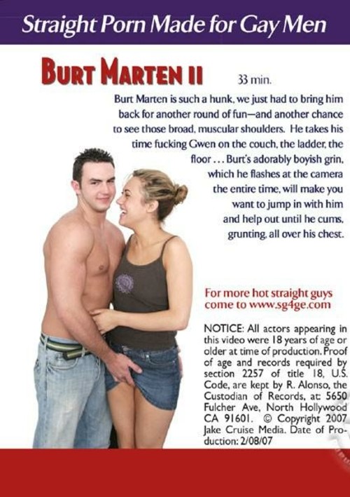 Straight Guys For Gay Eyes &amp; For Women Too! - Burt Marten II