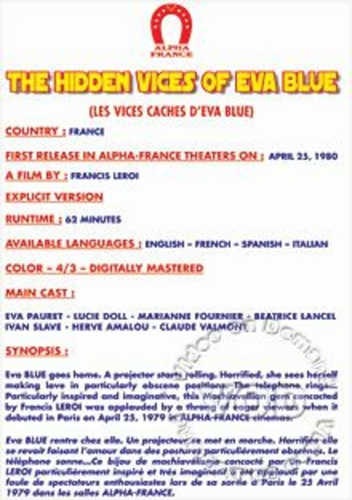The Hidden Vices Of Eva Blue (French Language)