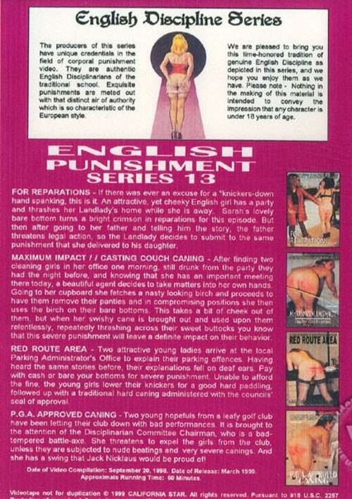 English Punishment Series 13