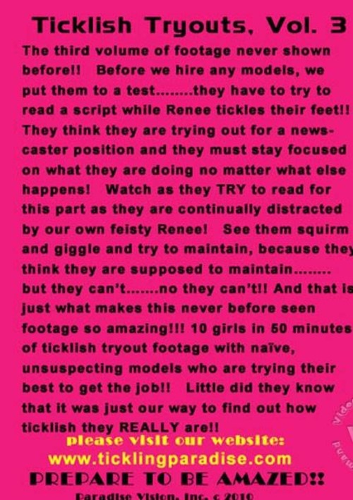 Ticklish Tryouts Vol. 3