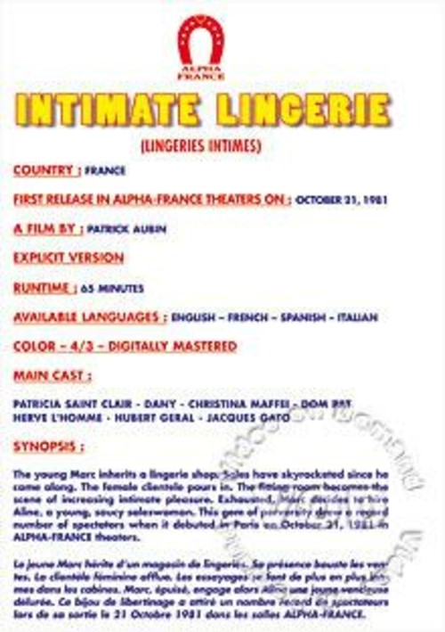 Intimate Lingerie (French Language)