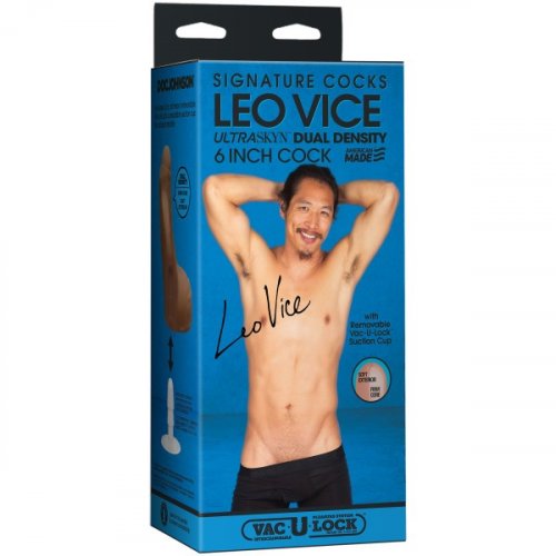 Signature Cocks Leo Vice 6 Ultraskyn Cock With Removable Vac U Lock Suction Cup Sex Toys