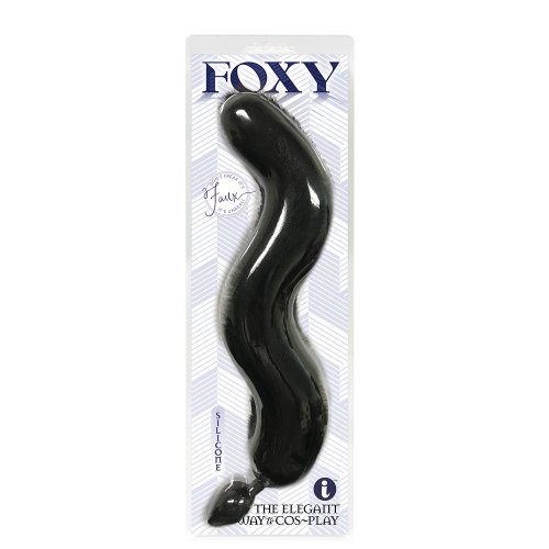 Foxy Silicone Fox Tail Butt Plug Black Sex Toys And Adult Novelties
