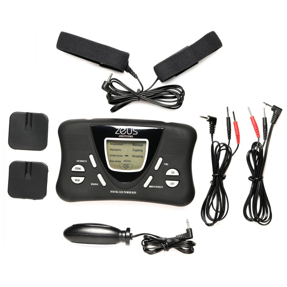 Zeus Electrosex Delux Digital E Stim Kit Sex Toy Hotmovies 3103