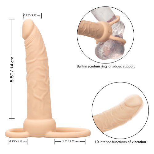 Performance Maxx Liquid Silicone Rechargeable Dual Penetrator Ivory Sex Toys At Adult Empire 7251