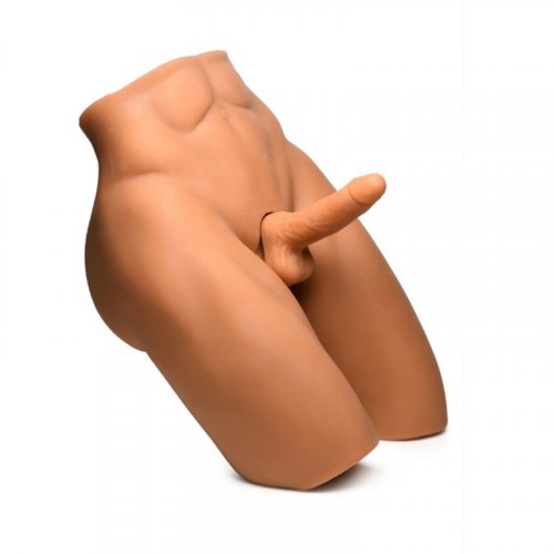 Curve Novelties Jock Poseable Torso With Thrusting Dildo Sex Toy