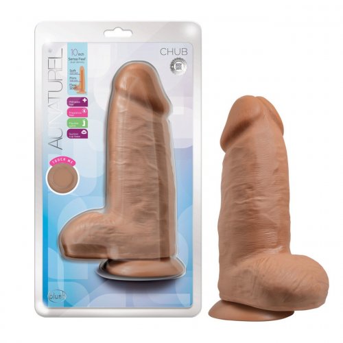 Au Naturel Chub 10 Suction Cup Dildo Mocha Sex Toys At Adult Empire 6456