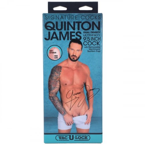 Signature Cocks Quinton James 95 Ultraskyn Cock With Removable Vac U Lock Suction Cup Sex