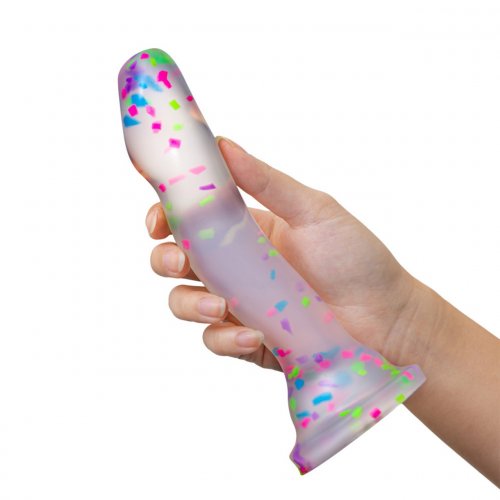 Neo Elite Glow In The Dark Hanky Panky Confetti Dildo Sex Toy Hotmovies