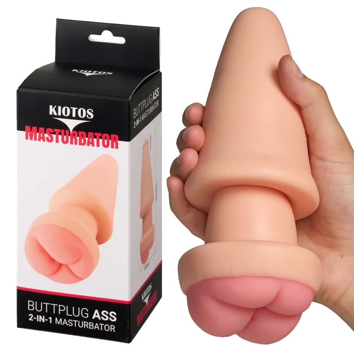 Kiotos Masturbator Dildo 2-in-1 Butt Plug & Ass Sex Toy | GameLink