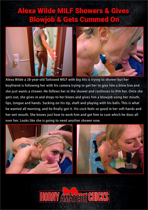 Alexa Wilde MILF Showers &amp; Gives Blowjob &amp; Gets Cummed On