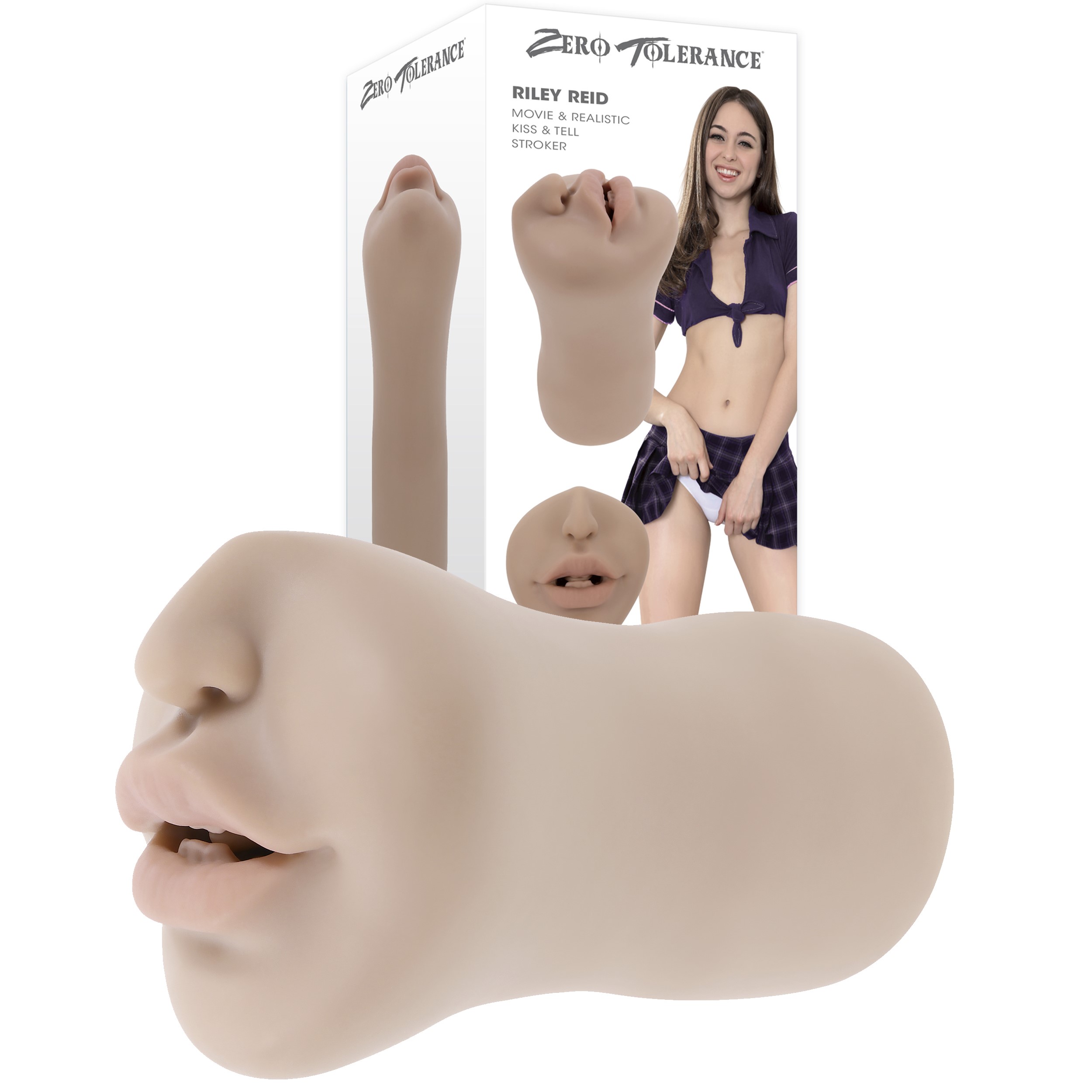 Zero Tolerance Riley Reid Movie and Realistic Kiss and Tell Mouth Stroker Sex  Toy
