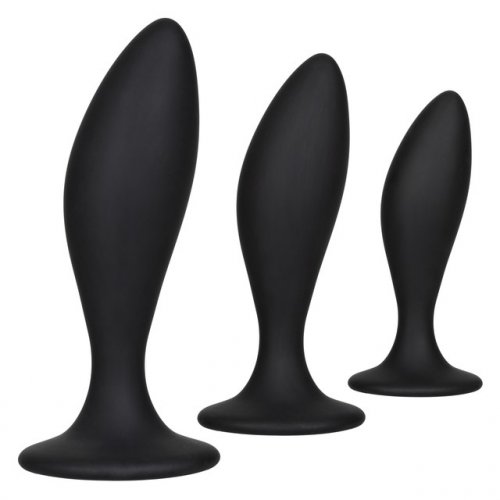 Silicone Curve Anal Plug Kit Sex Toy Hotmovies