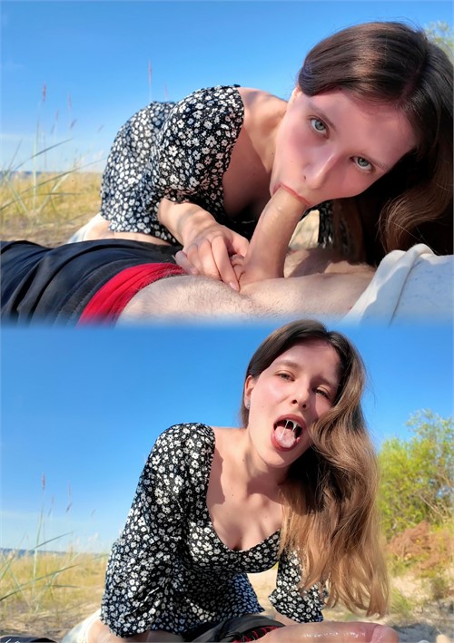 Visiting Public Beach To Suck Dick & Swallow Cum Before Going Swimming Image