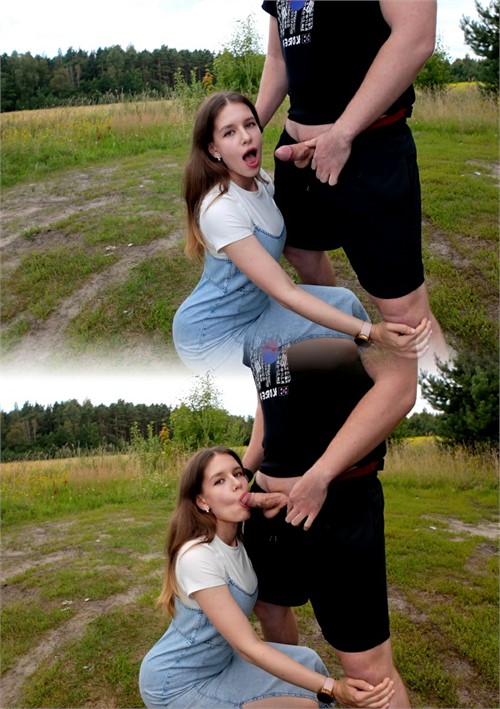 I love sucking dick outdoors it's more fun to swallow cum in public Image