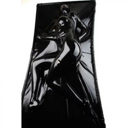 Kink Industries Extreme Black Latex Vacuum Bed.
