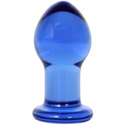 Crystal Premium Glass - Small Plug - Blue Sex Toy Crystal Premium Glass - Small Plug - Blue Sex Toy
