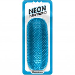 Neon EZ Grip Stroker - Blue Sex Toy Neon EZ Grip Stroker - Blue Sex Toy